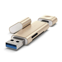 Load image into Gallery viewer, Aluminum Type-C USB 3.0 and Micro/SD Card Reader