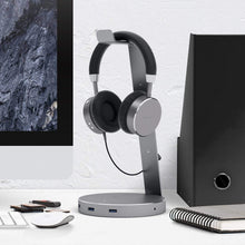 Load image into Gallery viewer, Aluminum USB 3.0 Headphone Stand