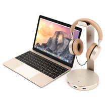 Load image into Gallery viewer, Aluminum USB 3.0 Headphone Stand