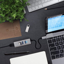 Load image into Gallery viewer, Type-C 2-in-1 USB Hub with Ethernet