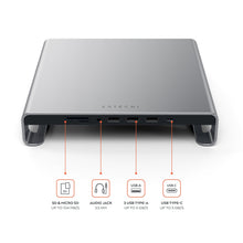 Load image into Gallery viewer, Type-C Aluminum Monitor Stand Hub for iMac