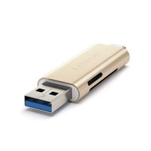 Load image into Gallery viewer, Aluminum Type-C USB 3.0 and Micro/SD Card Reader
