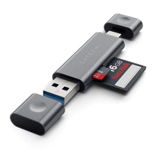Load image into Gallery viewer, Aluminum Type-C USB 3.0 and Micro/SD Card Reader
