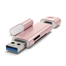 Load image into Gallery viewer, Aluminum Type-C USB 3.0 and Micro/SD Card Reader
