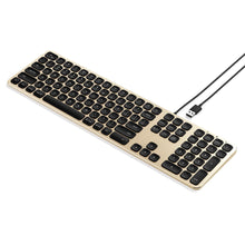 Load image into Gallery viewer, Aluminum Wired USB Keyboard
