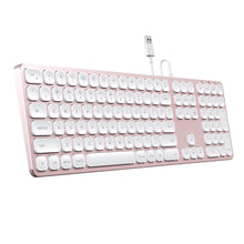 Load image into Gallery viewer, Aluminum Wired USB Keyboard
