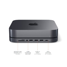 Load image into Gallery viewer, Type-C Aluminum Stand &amp; Hub for Mac Mini
