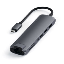 Load image into Gallery viewer, USB-C Slim Multi-Port with Ethernet Adapter
